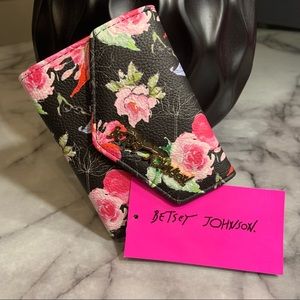 Betsey Johnson Lana Floral Flap Wallet